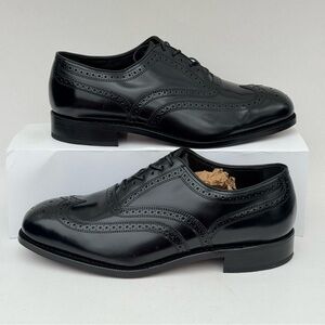 Black Leather Florsheim Shoes Men's 11 EEE